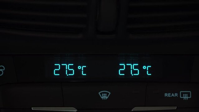 Car air conditioner increasing temperature in cabin to high maximal degrees, two-phase climate control in the car