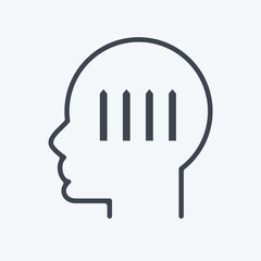 Icon Autism. related to Psychology Personality symbol. simple design editable. simple illustration