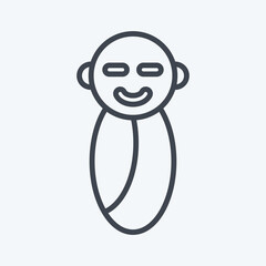 Icon Newborn. related to Family symbol. glyph style. simple design editable. simple illustration