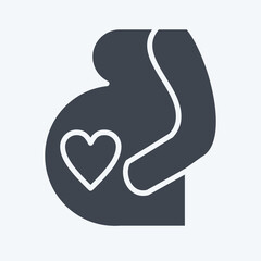 Icon Pregnancy. related to Family symbol. simple design editable. simple illustration