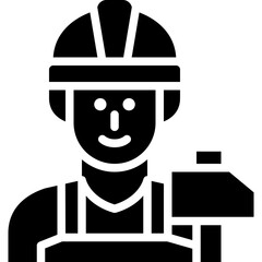 worker solid icon