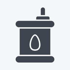 Icon Oil. related to Car Service symbol. Glyph Style. repairin. engine. simple illustration