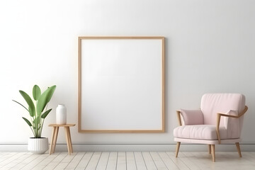 Frame Mockup - Clean and Sophisticated Frame Mockup, generative ai