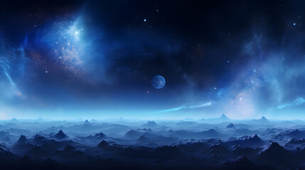 Star planet and universe background
 - obrazy, fototapety, plakaty