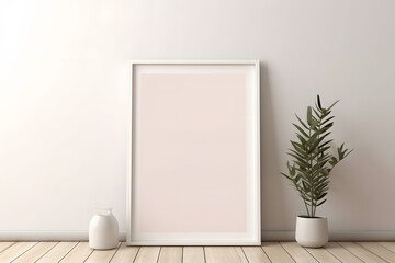 Frame Mockup - Stylish and Cozy Gallery Ambiance, generative ai