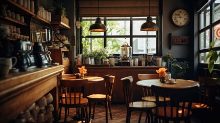 Fototapeta na wymiar interior of cafe