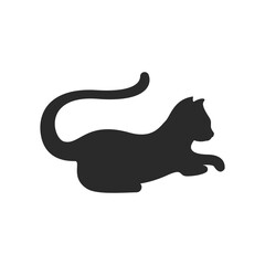Cat logo illustration