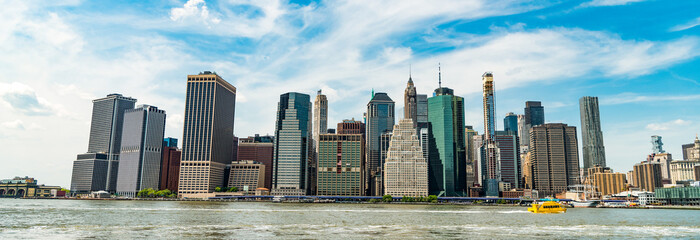 modern skyscraper cityscape in midtown. architectural cityscape in new york city. skyscraper skyline of manhattan. new york downtown architecture. city skyscraper of manhattan. panorama view