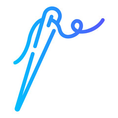sewing Line Gradient Icon