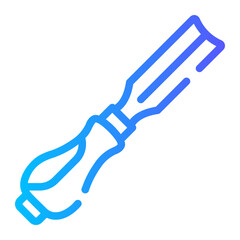 chisel Line Gradient Icon