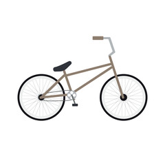 Fototapeta na wymiar Vector flat bmx bicycle isolated on white background