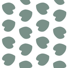 Vector seamless pattern of hand drawn doodle sketch water lily leaf silhouette isolated on white background