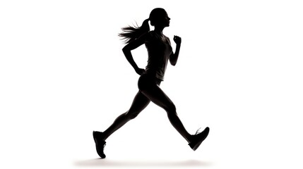 Fototapeta na wymiar Fitness in Motion: Running Towards Health and Wellness, generative ai