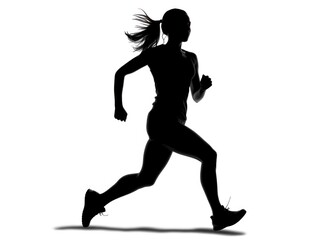 Fototapeta na wymiar Fitness in Motion: Running Towards Health and Wellness, generative ai