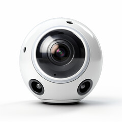 webcam on a white background, studio shooting, AI generation