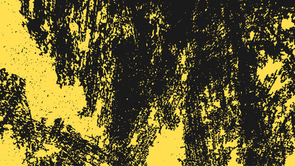 Abstract Yellow Grunge Texture Design In Dark Background