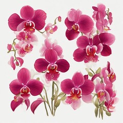 Burgundy orchid
