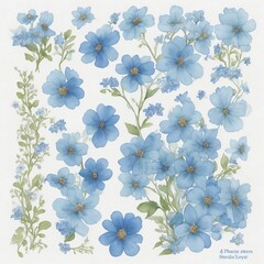 Fototapeta na wymiar Blue flower