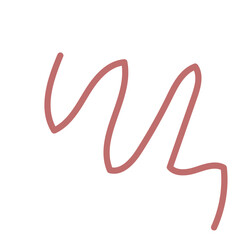 Red Squiggly Doodles Lines Vectors