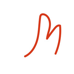 Red Squiggly Doodles Lines Vectors