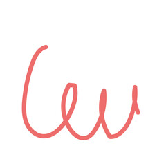 Red Squiggly Doodles Lines Vectors