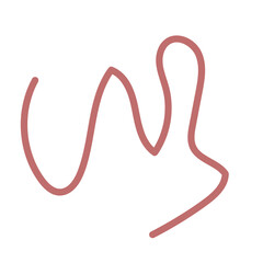 Red Squiggly Doodles Lines Vectors