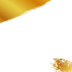 Obraz premium simple sketch vector square blank background, gold golden crayon