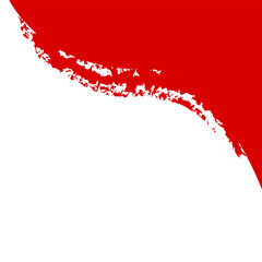 simple vector square blank background, crayon red and white for indonesia independence day celebration
