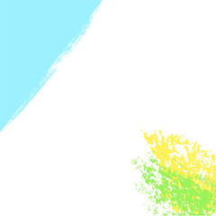 simple square background scribble abstract crayon blue green yellow crayon