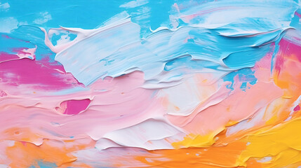 colorful acrylic paint background, pain strokes, pastal colours