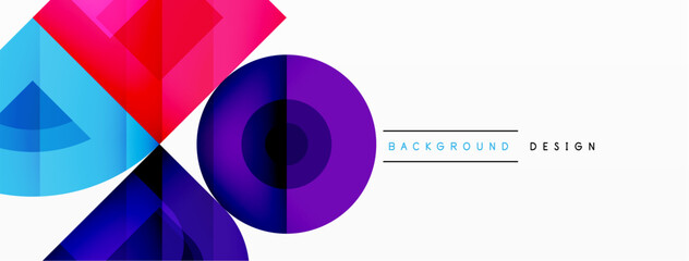Enigmatic Circles - Captivating Vector Geometric Background, Unveiling the Mesmerizing Composition of Intriguing Circle Elements
