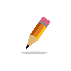 
Pencil icon illustration isolated on white background