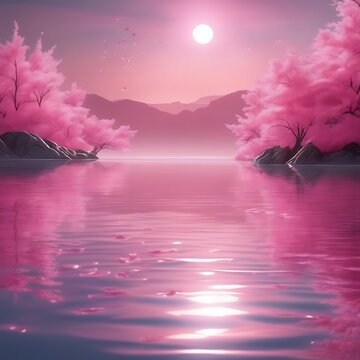 pink lake