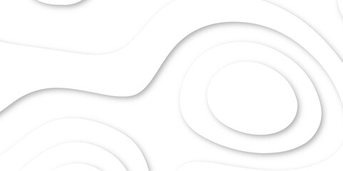Abstract White paper cut background with lines. Soft smooth lines curving abstract white paper cut banner. Modern wallpaper texture and 3d realistic design use for banner flyers, posters. 