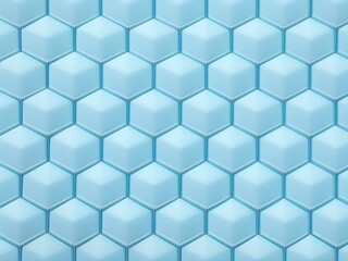 Naklejka premium A visual pattern composed of perfectly defined hexagons