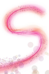 Digital png illustration of pink spiral shapes on transparent background