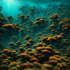 Fototapeta na wymiar strange underwater plants