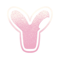 Dreamy Gradients Grain Letter Y