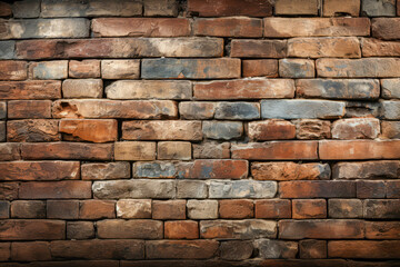 Obraz premium Close-up of Horizontal Brick Pattern