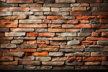 Obraz premium Close-up of Horizontal Brick Pattern