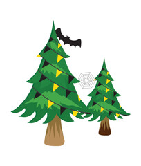 Halloween Camping Vector, Elements and Symbol
