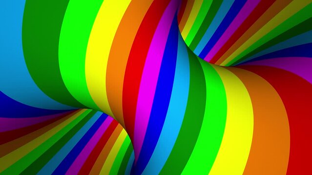 striped tourus hole. 3d render