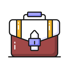 Business portfolio vector design, an amazing icon of business bag in editable style