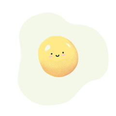 Cartoon fried egg