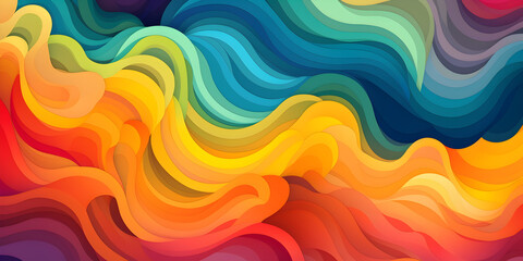 Obraz premium Colorful abstract rainbow web background