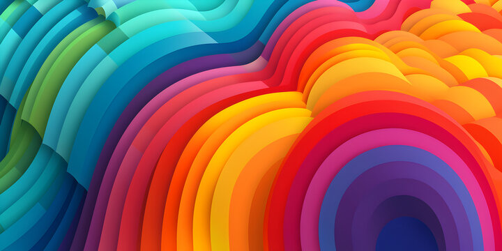 Colorful abstract rainbow web background