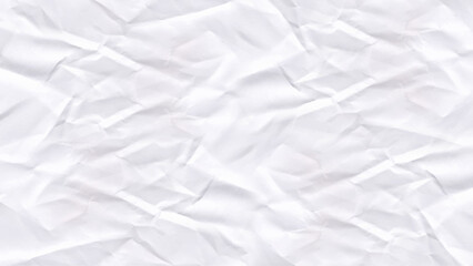 Clean white paper, wrinkled, abstract background.