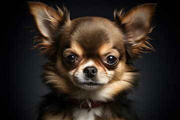 funny portrait of Chihuahua dog