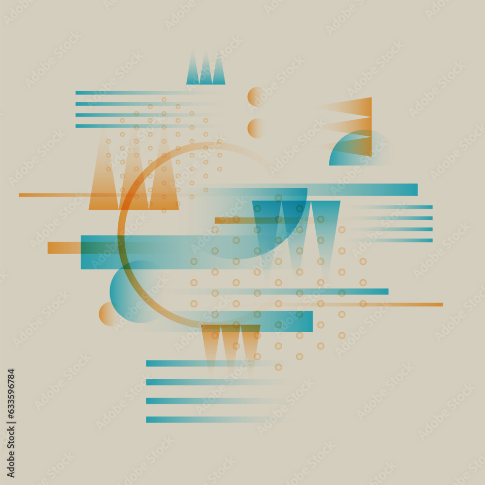Poster abstract background with simple elements. an image with a composition of geometric elements and shap