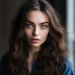 Naklejka premium portrait young very pretty girl